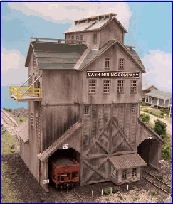 Blair Line 186 HO Scale Cash Mine Works Ore House Laser-cut Kit