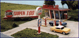 Blair Line 187 HO Scale Clark Oil Gas Station Laser-cut Kit