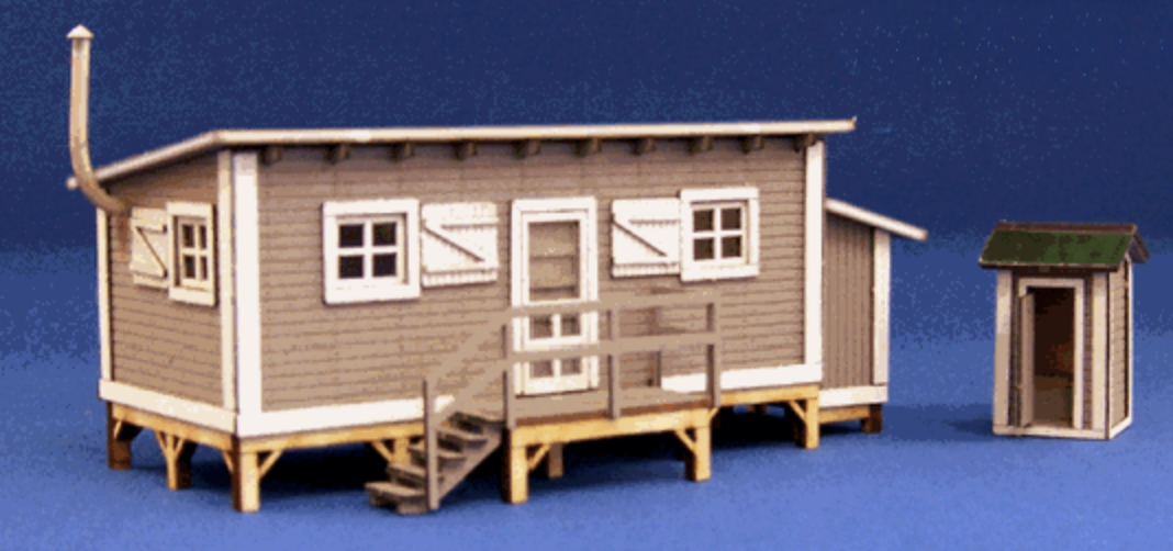 Blair Line 2000 HO Scale Joe's Cabin with Outhouse Laser-cut Kit ...