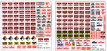 Blair Line 52 N Scale Storefront & Advertising Signs Safety, Warning, Misc