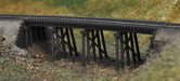 Blair Line 67 N Scale Common Pile Trestle Kit Laser-cut Kit (5-5/8" Long x 1-1/4" Tall)
