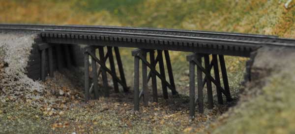 Blair Line 67 N Scale Common Pile Trestle Kit Laser-cut Kit (5-5/8" Long x 1-1/4" Tall)
