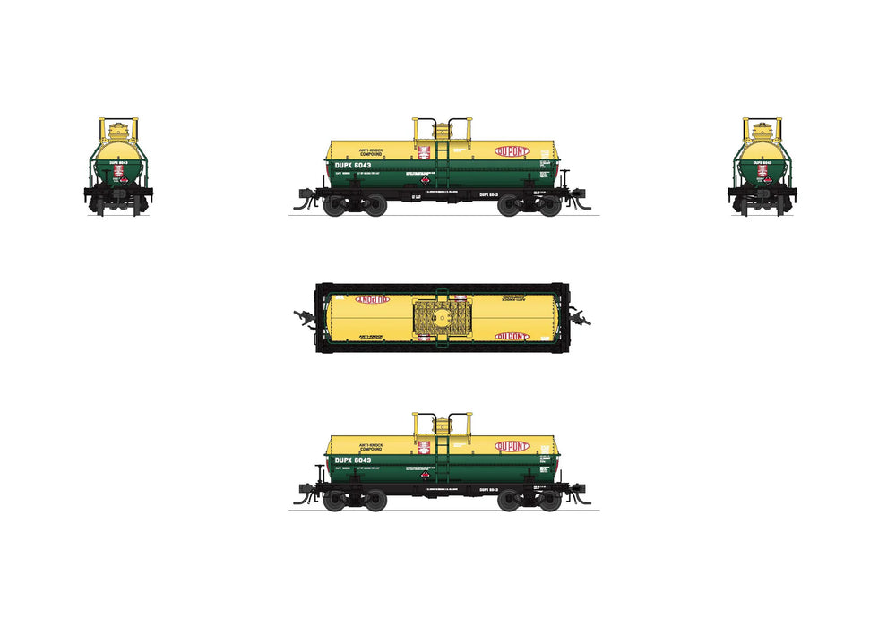 BLI 10353 HO Scale 6000 Gallon Tank Car DuPont DUPX 2 Pack