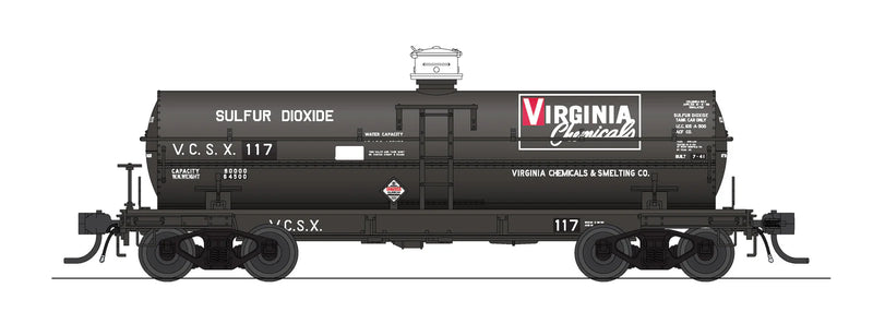 BLI 10361 HO Scale 6000 Gallon Tank Car Virginia Chemical VCSX 2 Pack