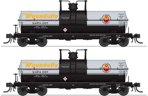BLI 10362 HO Scale 6000 Gallon Tank Car Wyandotte Chemical SHPX 2 Pack