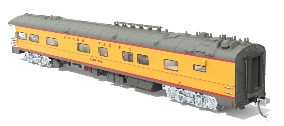 BLI 10490 N Scale Union Pacific Business Car 119 "Kenefick" UP Shield