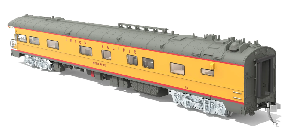 BLI 10491 N Scale Union Pacific Business Car 119 "Kenefick" Big Boy Tour Drumhead