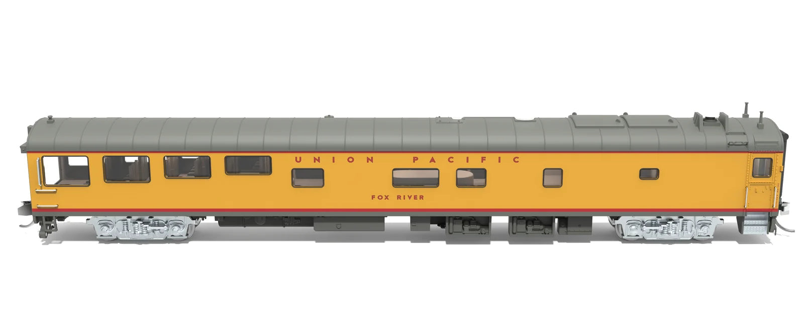 BLI 10500 N Scale Union Pacific Track Inspection Theater Car "Fox River" 1995-2006