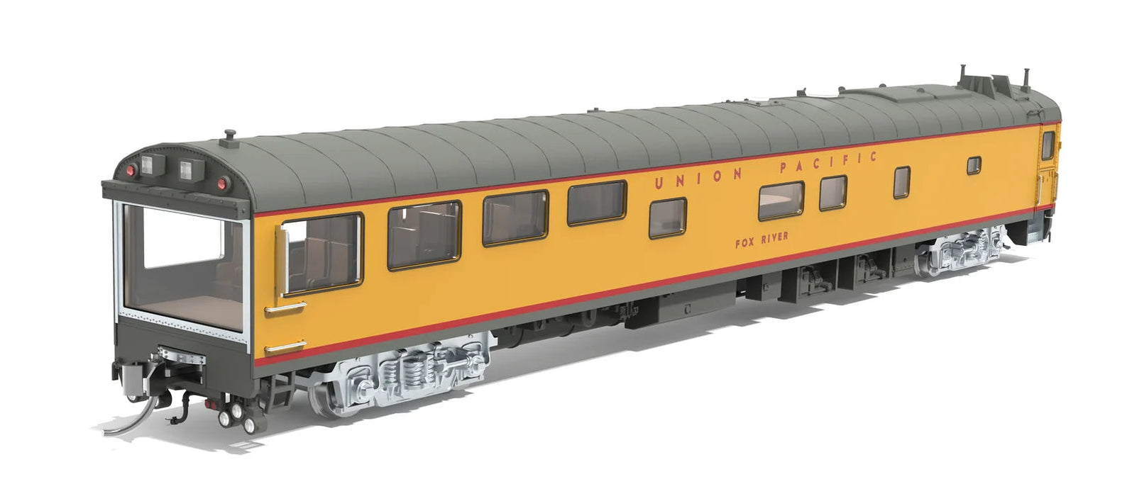 BLI 10500 N Scale Union Pacific Track Inspection Theater Car "Fox River" 1995-2006