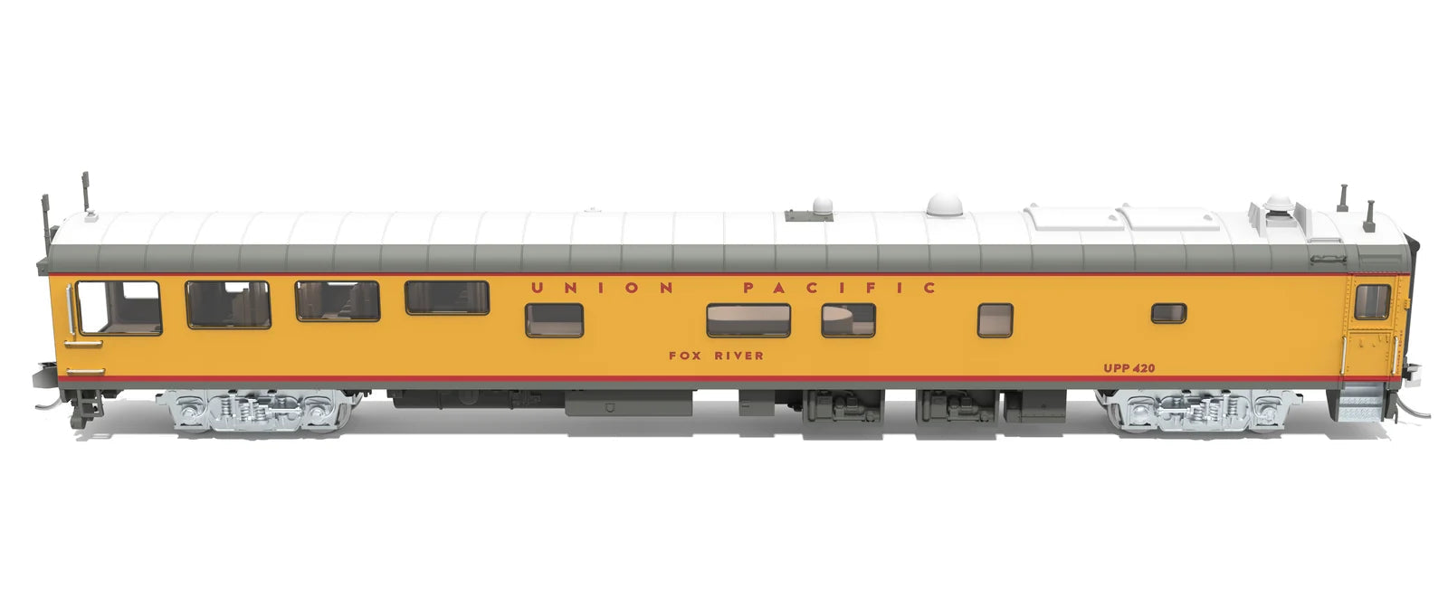 BLI 10501 N Scale Union Pacific Track Inspection Theater Car "Fox River" 2006-Present