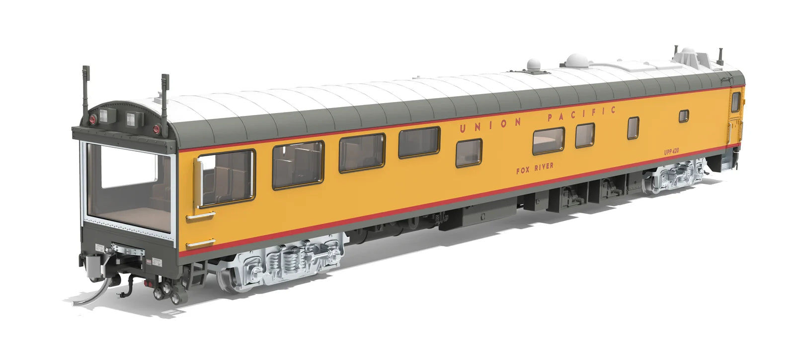 BLI 10501 N Scale Union Pacific Track Inspection Theater Car "Fox River" 2006-Present