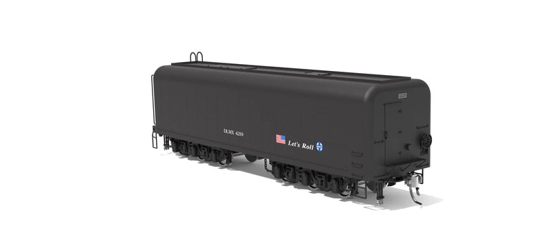 BLI 10571 HO Scale DLMX Auxiliary Water Tender Santa Fe Lets Roll 3751/4219