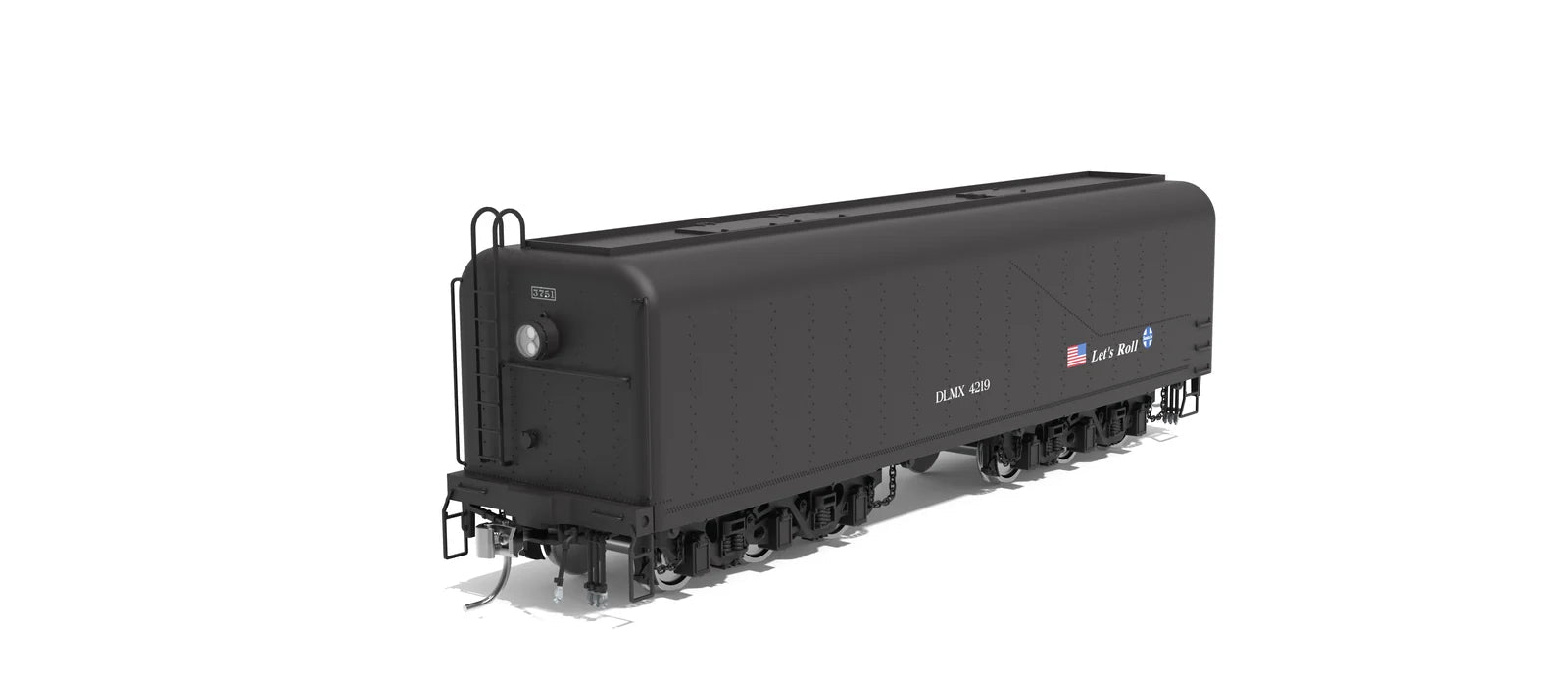 BLI 10571 HO Scale DLMX Auxiliary Water Tender Santa Fe Lets Roll 3751/4219