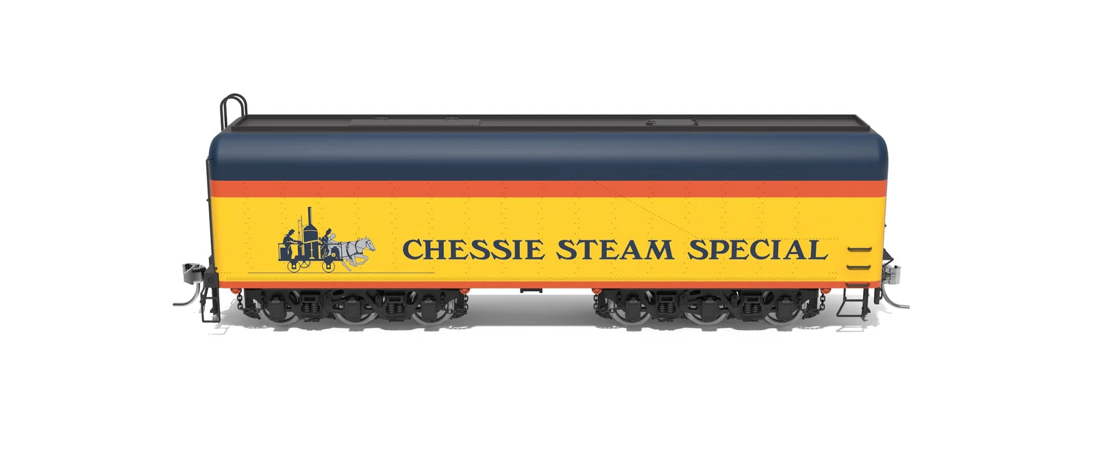 BLI 10575 HO Scale DLMX Auxiliary Water Tender Chessie Steam Special 2101-A