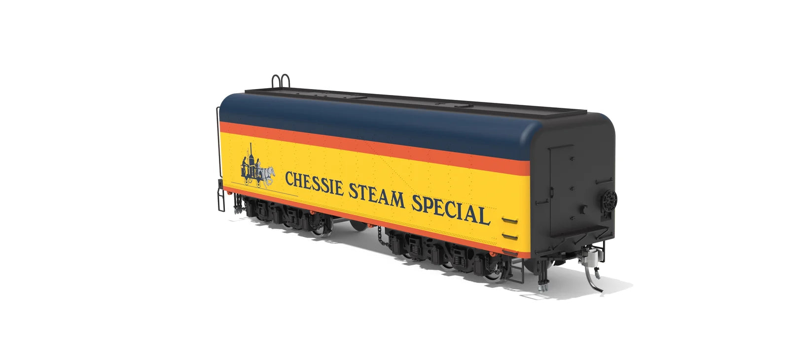 BLI 10575 HO Scale DLMX Auxiliary Water Tender Chessie Steam Special 2101-A
