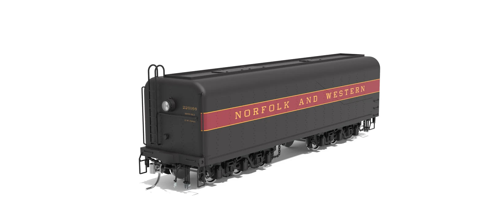 BLI 10577 HO Scale DLMX Auxiliary Water Tender Norfolk & Western N&W 220166