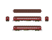BLI 10650 N Scale Heavyweight 5-Car Passenger Set Pennsylvania PRR (1930's Era)
