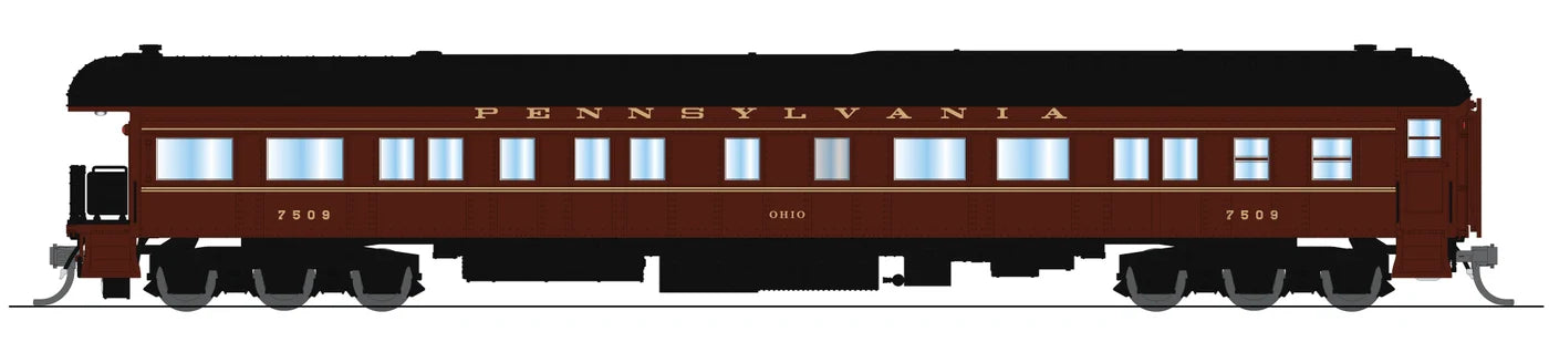 BLI 10652 N Scale Heavyweight 5-Car Passenger Set Pennsylvania PRR (1950's Era)