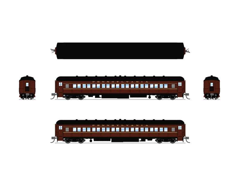 BLI 10652 N Scale Heavyweight 5-Car Passenger Set Pennsylvania PRR (1950's Era)