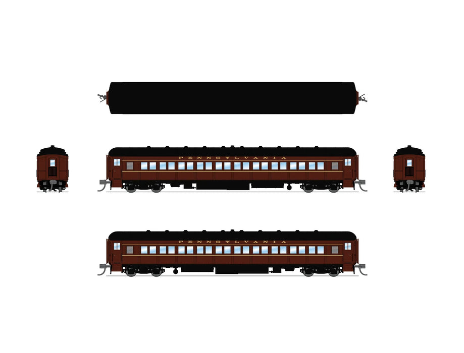 BLI 10652 N Scale Heavyweight 5-Car Passenger Set Pennsylvania PRR (1950's Era)