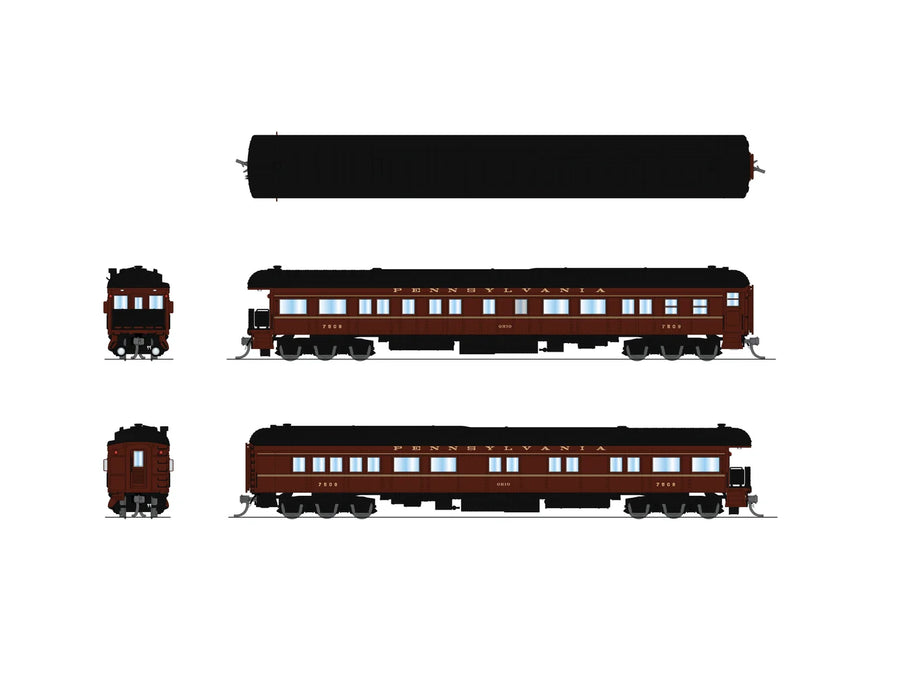 BLI 10652 N Scale Heavyweight 5-Car Passenger Set Pennsylvania PRR (1950's Era)