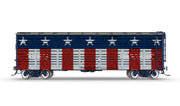 BLI 10709 HO Scale 40' Wood Stock Car "Independence Day" with Patriotic Sounds