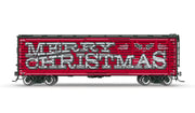 BLI 10711 HO Scale 40' Wood Stock Car "Merry Christmas" with Holiday Sounds