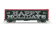 BLI 10712 HO Scale 40' Wood Stock Car "Happy Holidays" with Reindeer Sounds