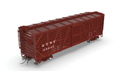 BLI 10720 HO Scale 40' Wood Stock Car Santa Fe ATSF 4-Pack No-Sound