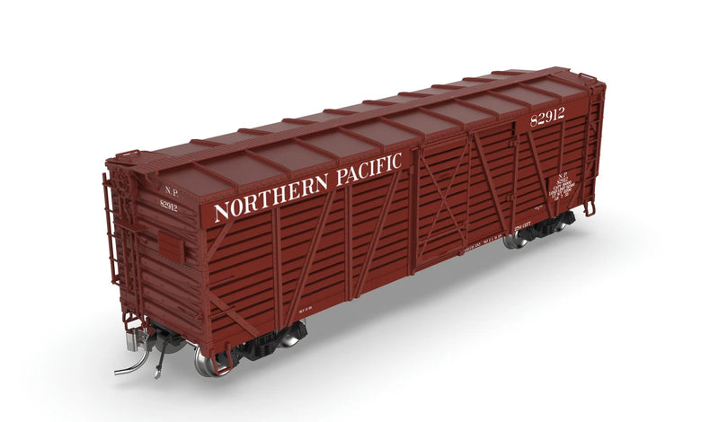 BLI 10725 HO Scale 40' Wood Stock Car Northern Pacific NP 4-Pack No-Sound