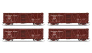 BLI 10726 HO Scale 40' Wood Stock Car Southern Pacific SP 4-Pack No-Sound