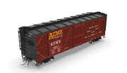 BLI 10728 HO Scale 40' Wood Stock Car ACME Glue Factory 4-Pack No-Sound