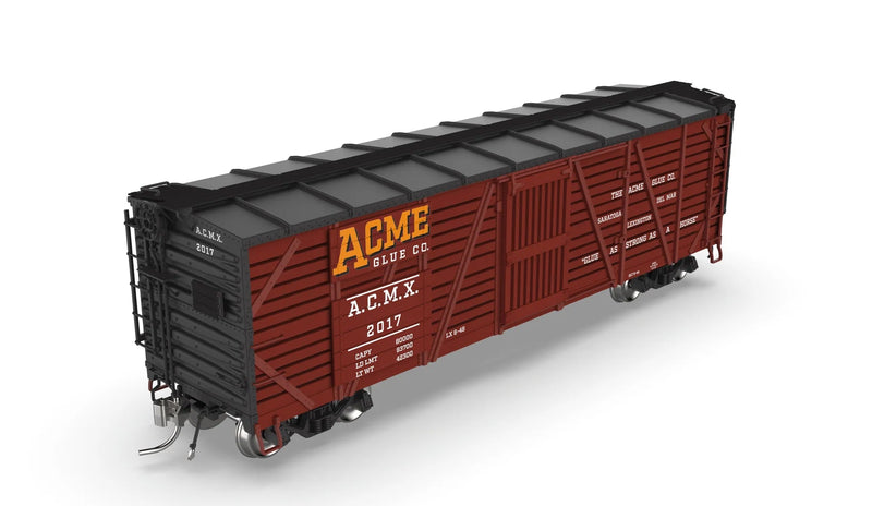 BLI 10728 HO Scale 40' Wood Stock Car ACME Glue Factory 4-Pack No-Sound