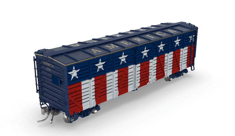 BLI 10729 HO Scale 40' Wood Stock Car Holidays 4-Pack No-Sound