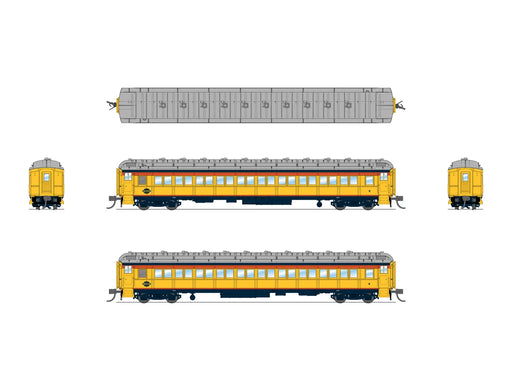 BLI 10761 N Scale Heavyweight 5-Car Passenger Set Chessie Steam Special