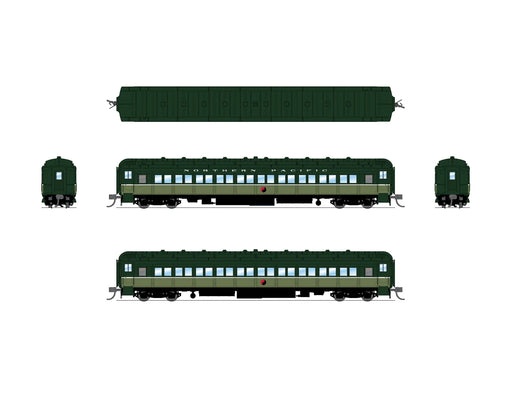 BLI 10763 N Scale Heavyweight 5-Car Passenger Set Northern Pacific NP Lowey Two-Tone Green