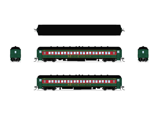 BLI 10764 N Scale Heavyweight 5-Car Passenger Set Christmas Paint Scheme