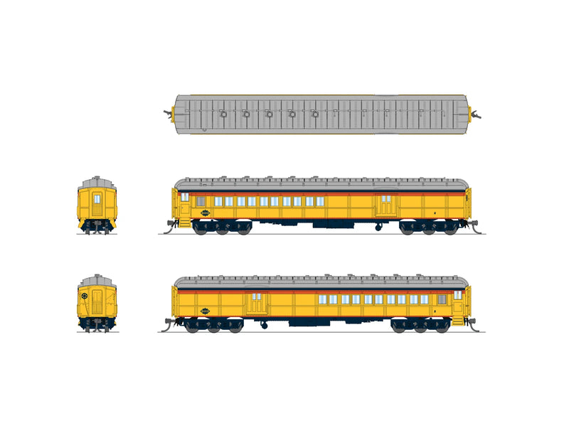 BLI 10796 N Scale Coach-Baggage Combine Chessie Steam Special #2