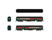 BLI 10801 N Scale Coach-Baggage Combine Christmas Holiday Scheme