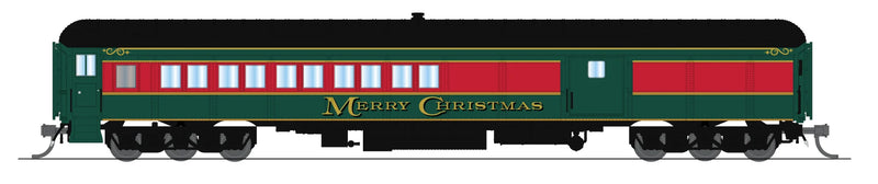 BLI 10801 N Scale Coach-Baggage Combine Christmas Holiday Scheme