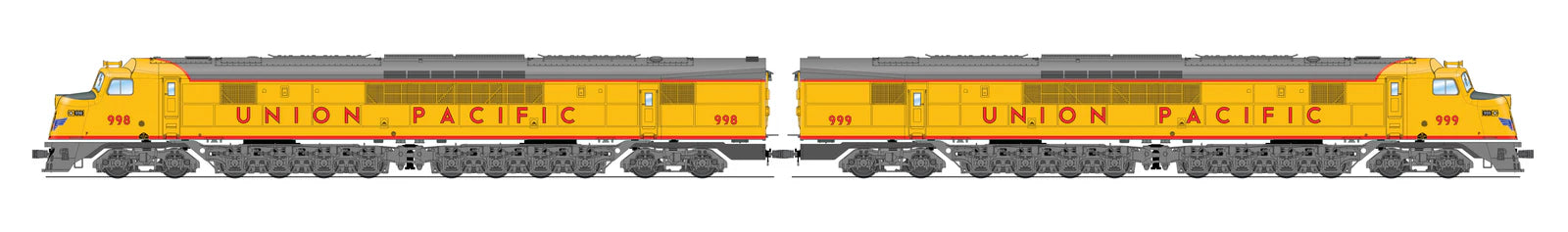 BLI 2548 HO Scale Baldwin Centipede AA Set Union Pacific UP 998/999 Paragon4 DCC