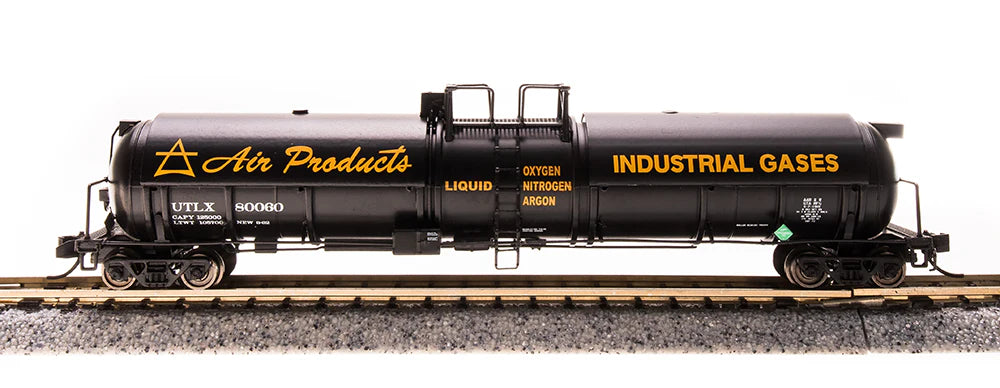 BLI 3721 N Scale High-Capacity Cryogenic Tank Car Air Products UTLX 2 Pack