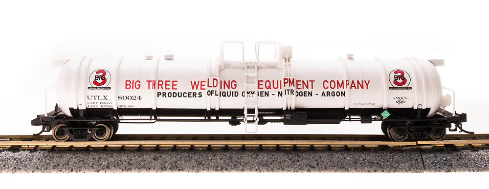 BLI 3722 N Scale High-Capacity Cryogenic Tank Car Big Three Industries UTLX 2 Pack