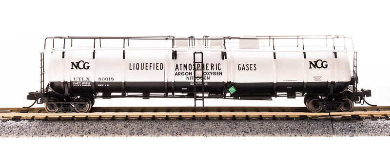 BLI 3726 N Scale High-Capacity Cryogenic Tank Car NCG UTLX 2 Pack