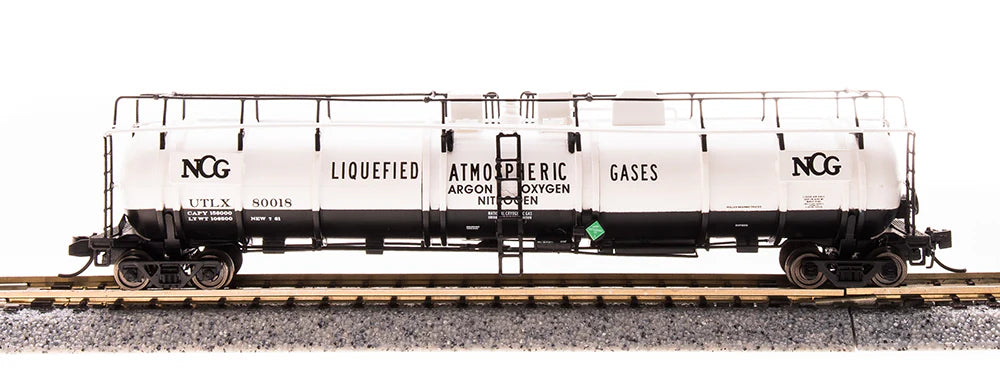 BLI 3726 N Scale High-Capacity Cryogenic Tank Car NCG UTLX 2 Pack