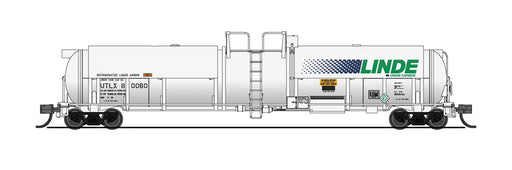 BLI 3826 N Scale High-Capacity Cryogenic Tank Car LINDE UTLX 2 Pack
