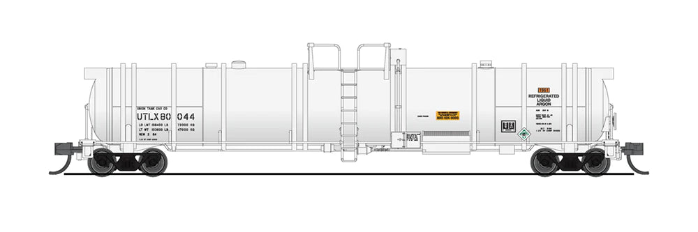 BLI 3827 N Scale High-Capacity Cryogenic Tank Car UTLX (White) 2 Pack