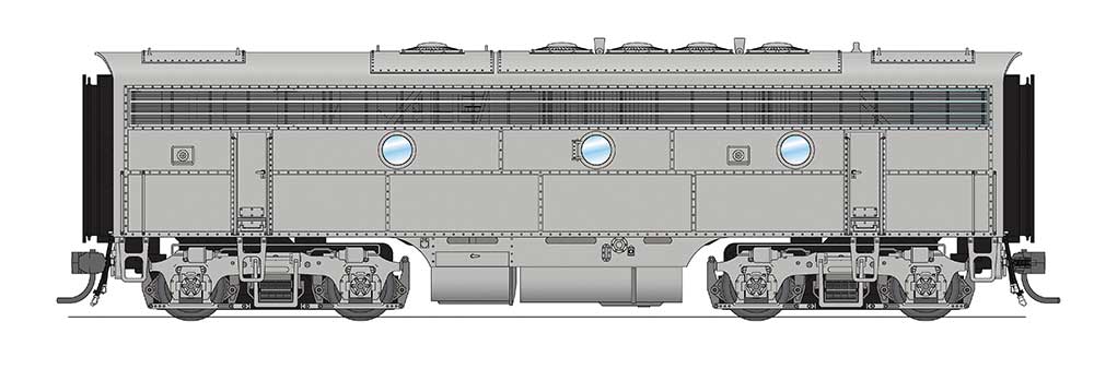 BLI 4865 HO Scale EMD F7B Diesel Phase I Undecorated Paragon3 DCC