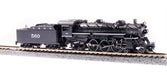 BLI 6244 N Scale 4-6-2 Pacific Steam Locomotive Gulf, Mobile & Ohio 560 Paragon3 DCC