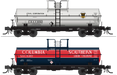 BLI 6474 HO Scale 6000 Gallon Tank Car Ethyl/Columbia Southern Late 1950s Variety 2 Pack